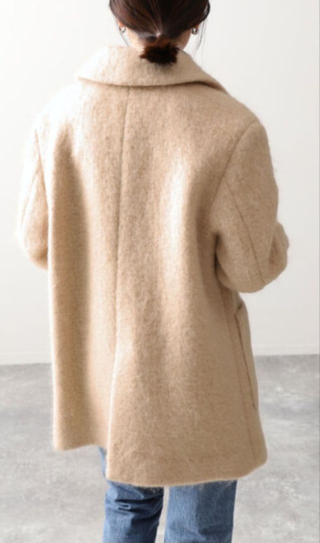 【美品】　2023年製　スローブイエナ　シャギージャケットコート　完売品　フリー