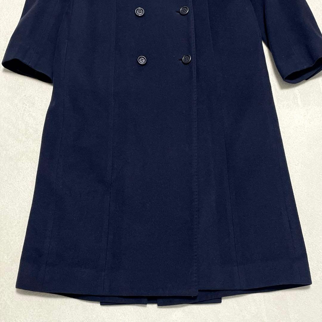 49AV ジュンコシマダ 着丈116cm ダブルロングチェスターコート カシミヤ