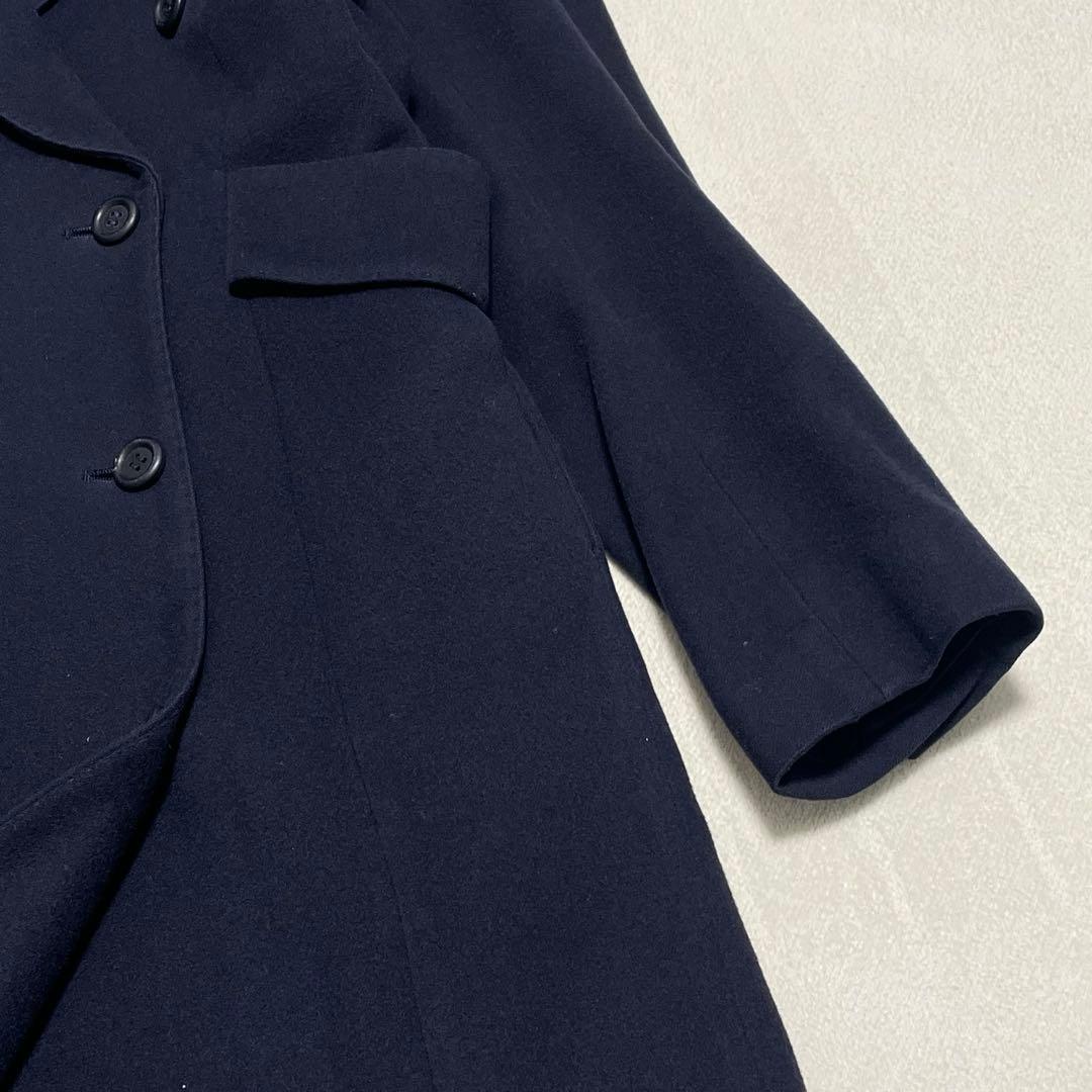 49AV ジュンコシマダ 着丈116cm ダブルロングチェスターコート カシミヤ