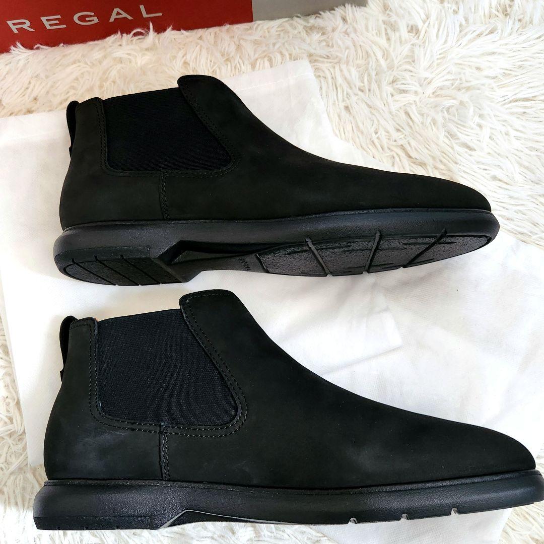 ✨新品✨REGAL リーガル サイドゴアブーツ ブラック スエード