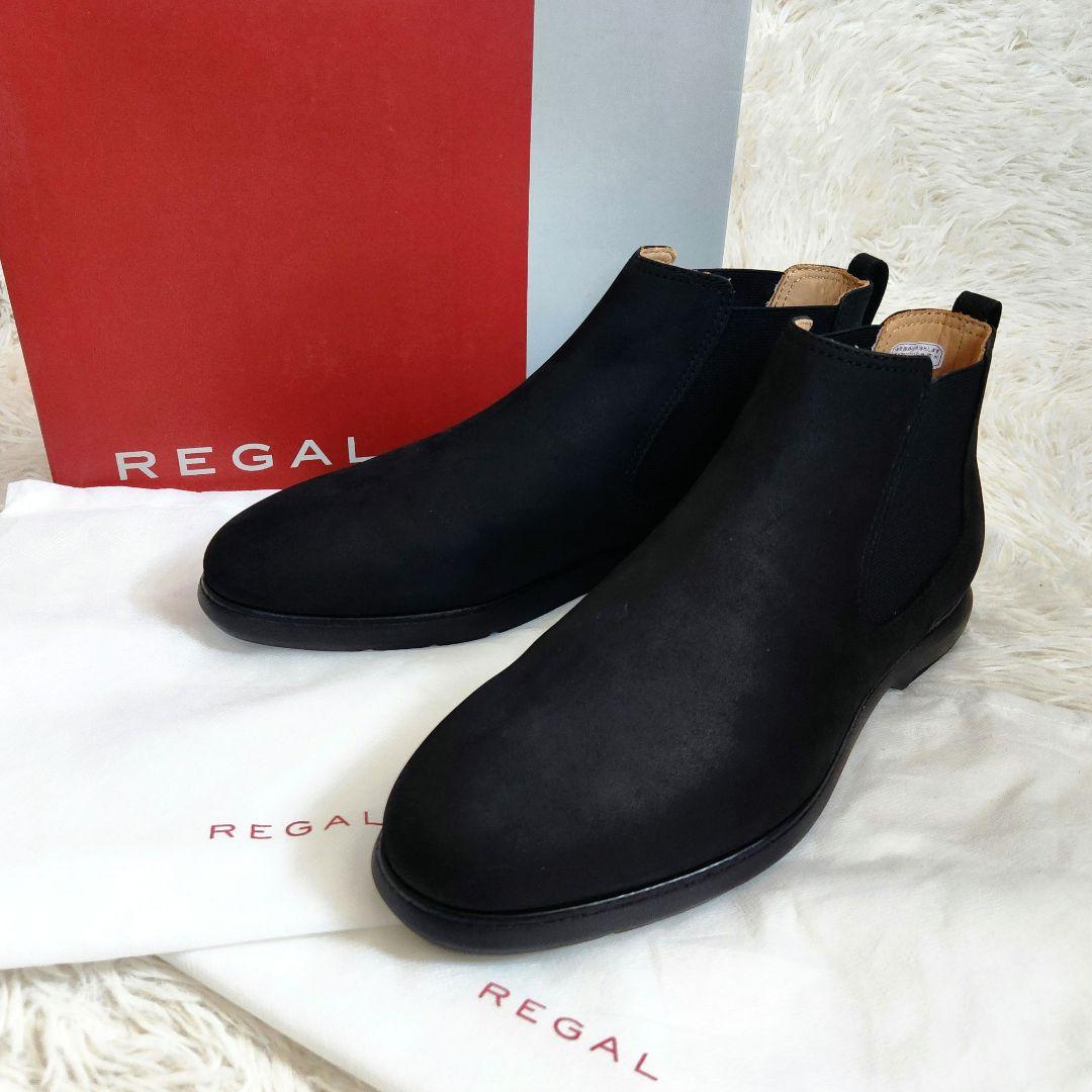 ✨新品✨REGAL リーガル サイドゴアブーツ ブラック スエード