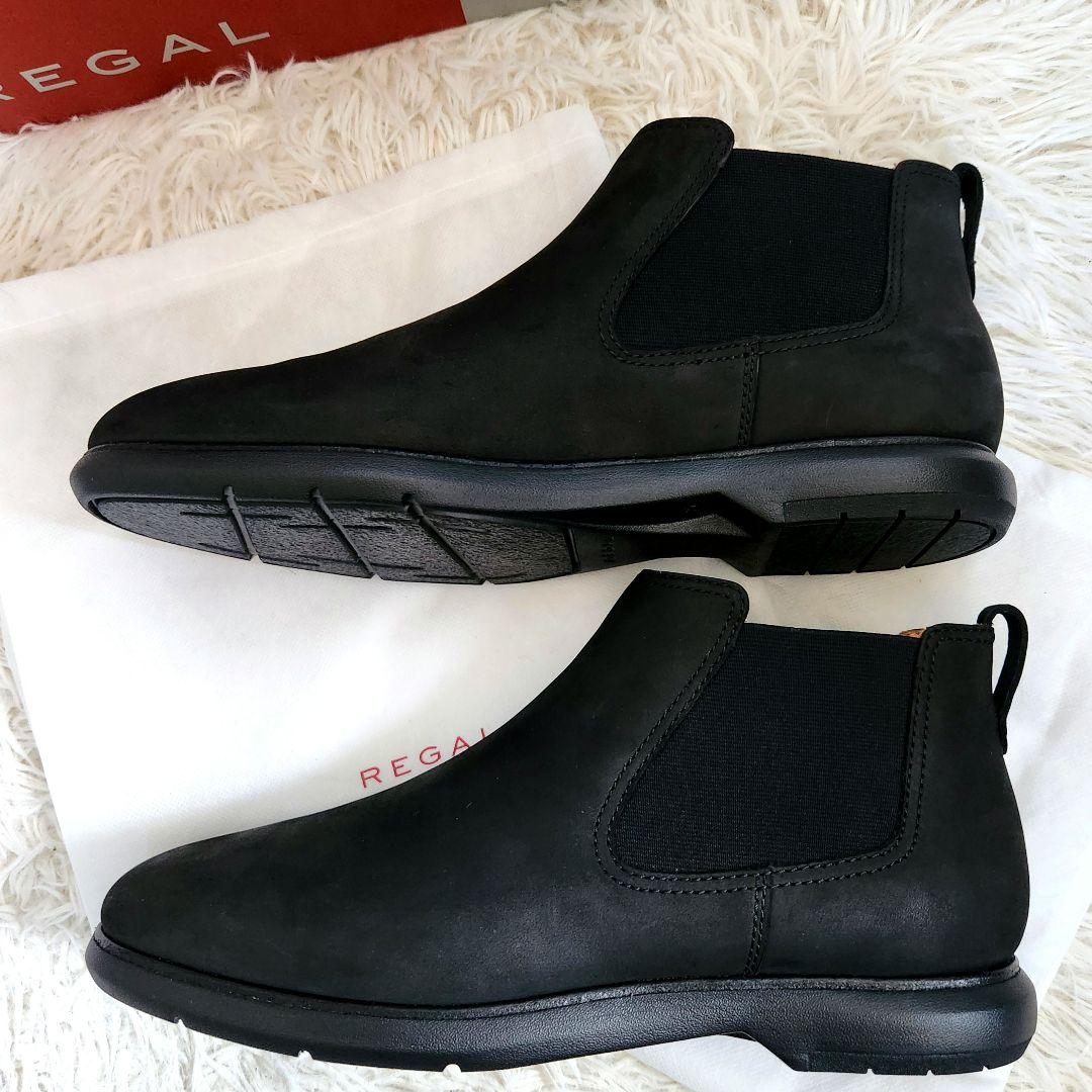 ✨新品✨REGAL リーガル サイドゴアブーツ ブラック スエード
