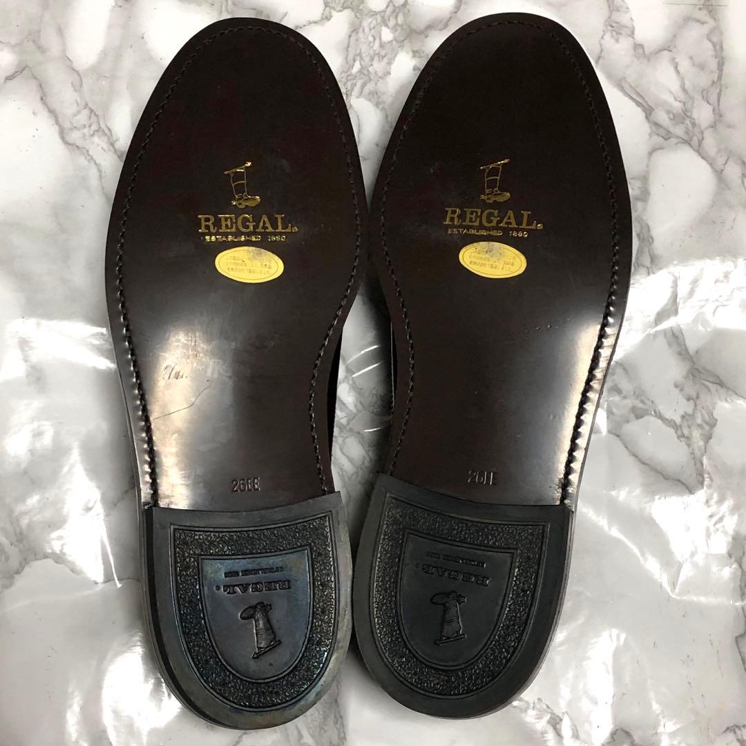 極美品✨️ REGAL ウイングチップ レザー 本革 メダリオン 26cm