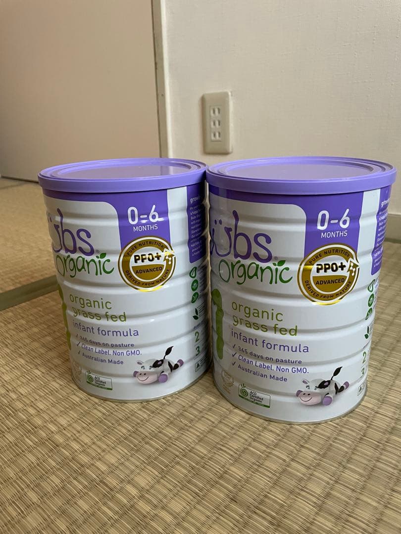 bubs バブス　オーガニック 粉ミルク ステップ1 2缶セット