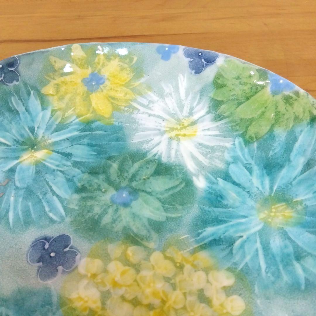 ゆずりは工房　花緑彩　大皿　盛皿