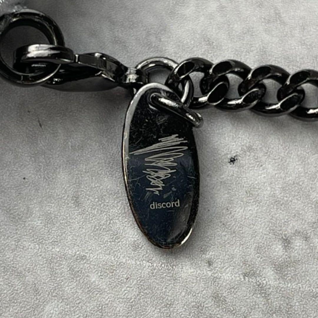 美品◎ディスコードヨウジヤマモト がま口ショルダーストラップ付き シルバー