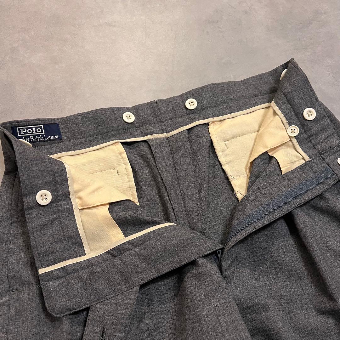 パンツ Ralph Lauren 90s wool two tuck slacks