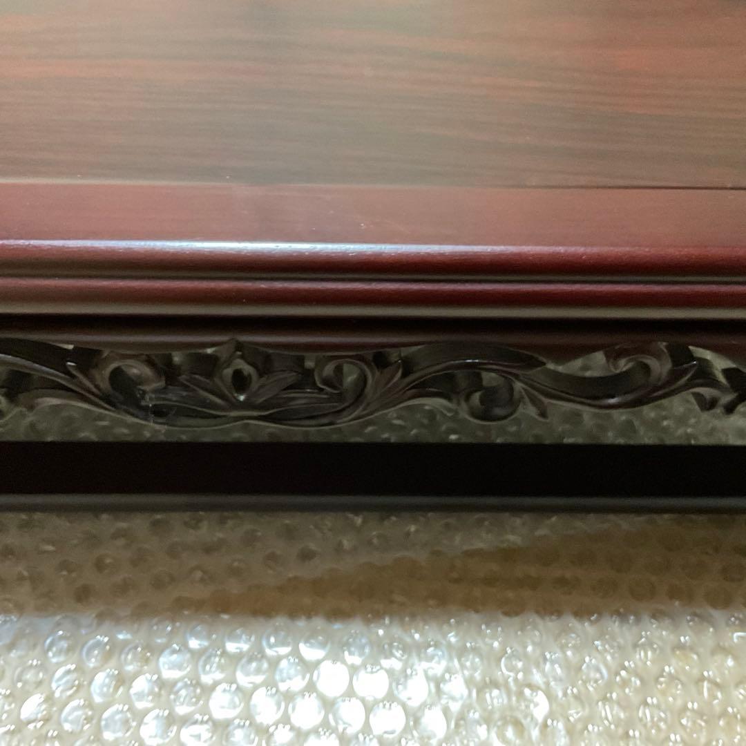 ⭐️がんも様 御専用⭐️【美品】和机 飾り台 唐木透かし彫り 着せ替えシェード