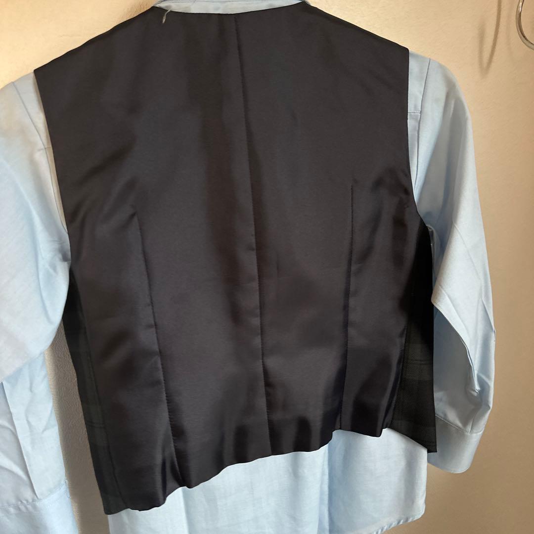 【美品】グリーンレーベル　スーツ　キッズ　チェック　入学式　フォーマル