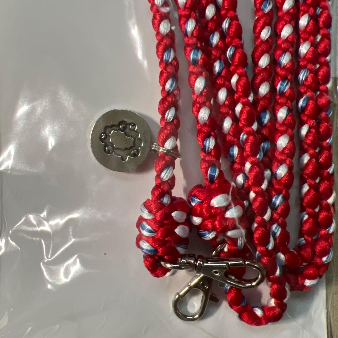 【新品未使用】EXPO 2025 公式ロゴ 組紐ショルダーストラップ 赤・白・青