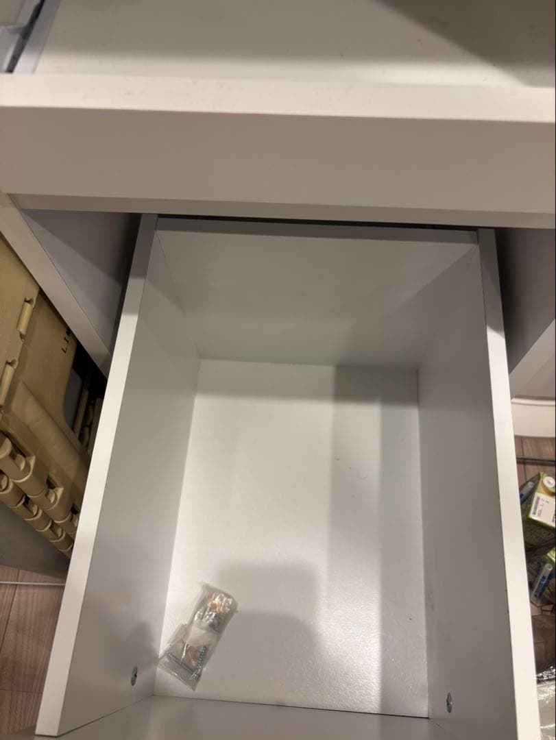 LOWYA キッチン収納 可動棚付き ホワイト 53cm