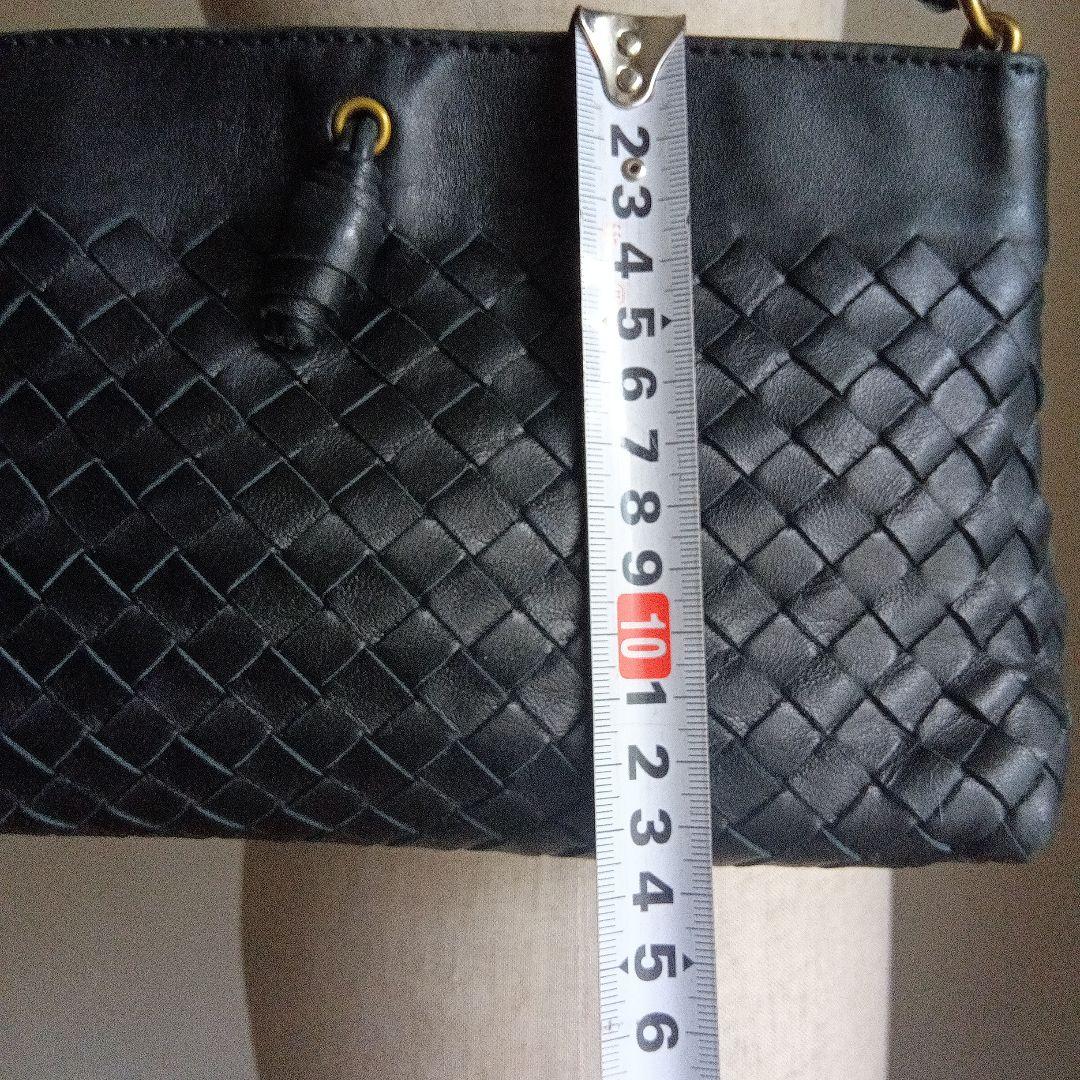 BOTTEGA VENETA イントレチャート ショルダーバッグ 黒 美品