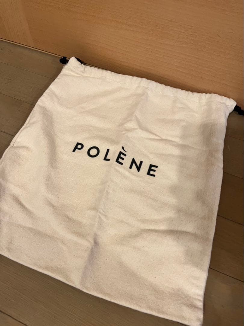 POLÈNE ホワイトレザー ショルダーバッグ
