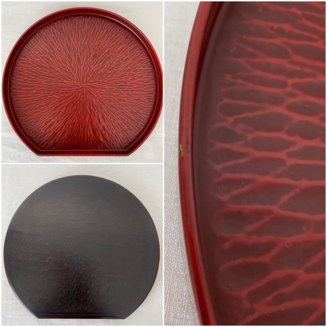 鎌倉彫 半月盆 5客セット