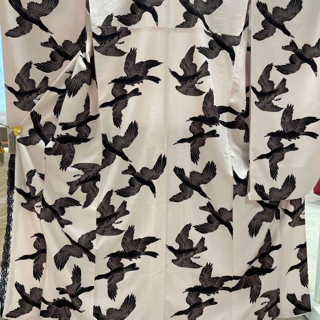 【希少】岡重 八咫烏 着物　振袖　成人式