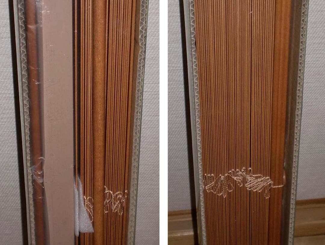 激安 木製 ブラインド【木香里ゴールデンオークＷ８８×Ｈ約１８０）2個セット新品