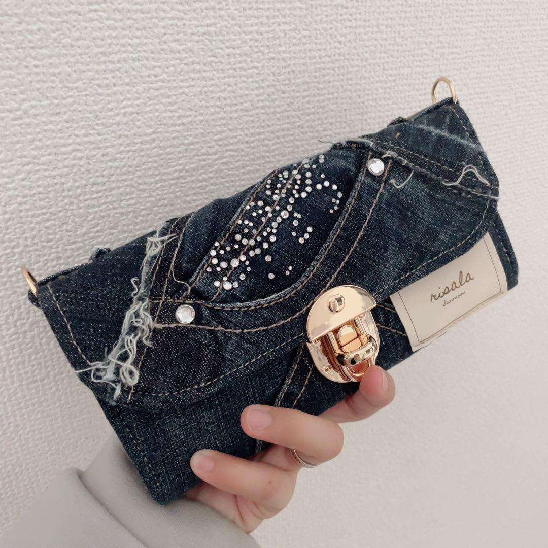 Azum デニム リメイク ウォレット