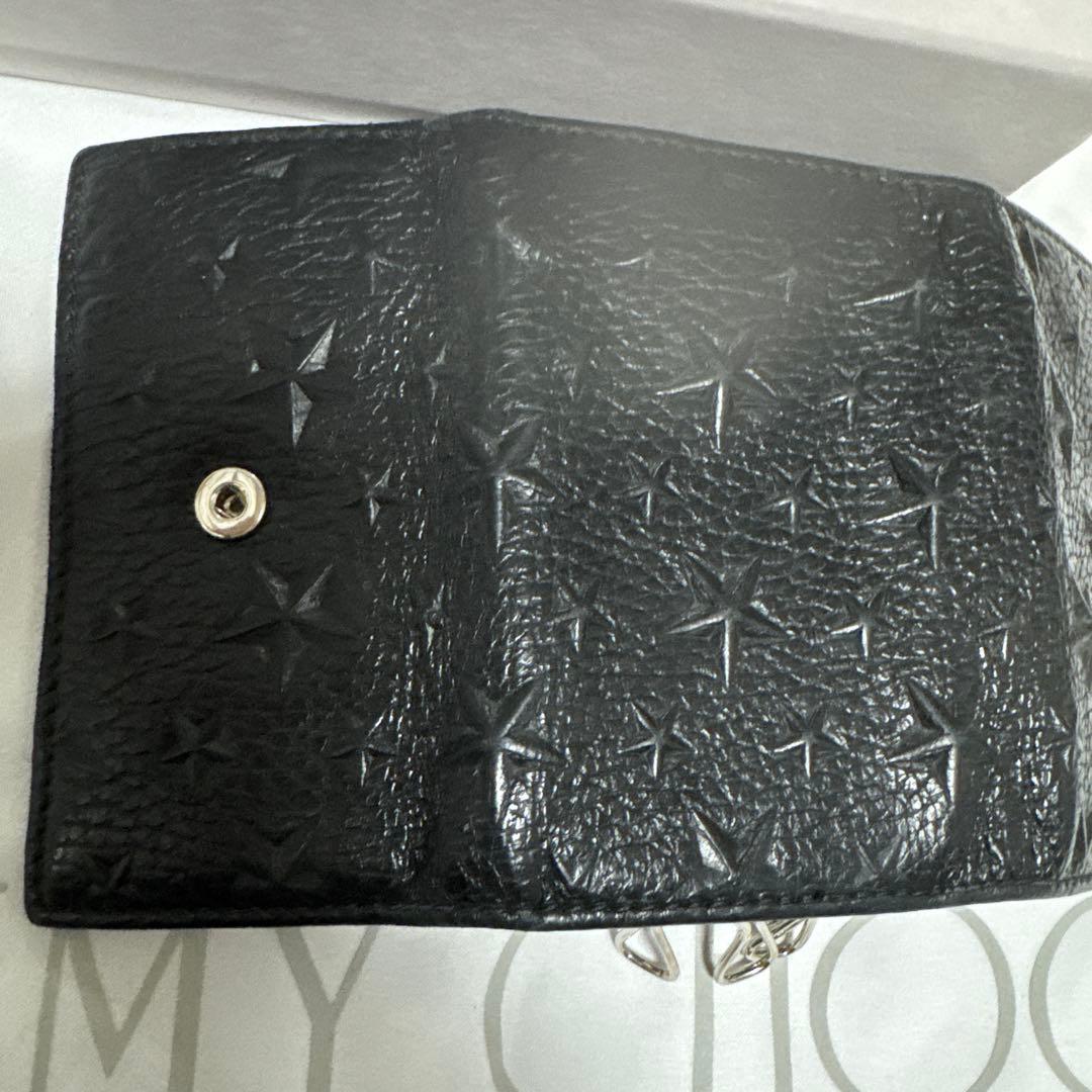 JIMMY CHOO ブラック レザー キーケース