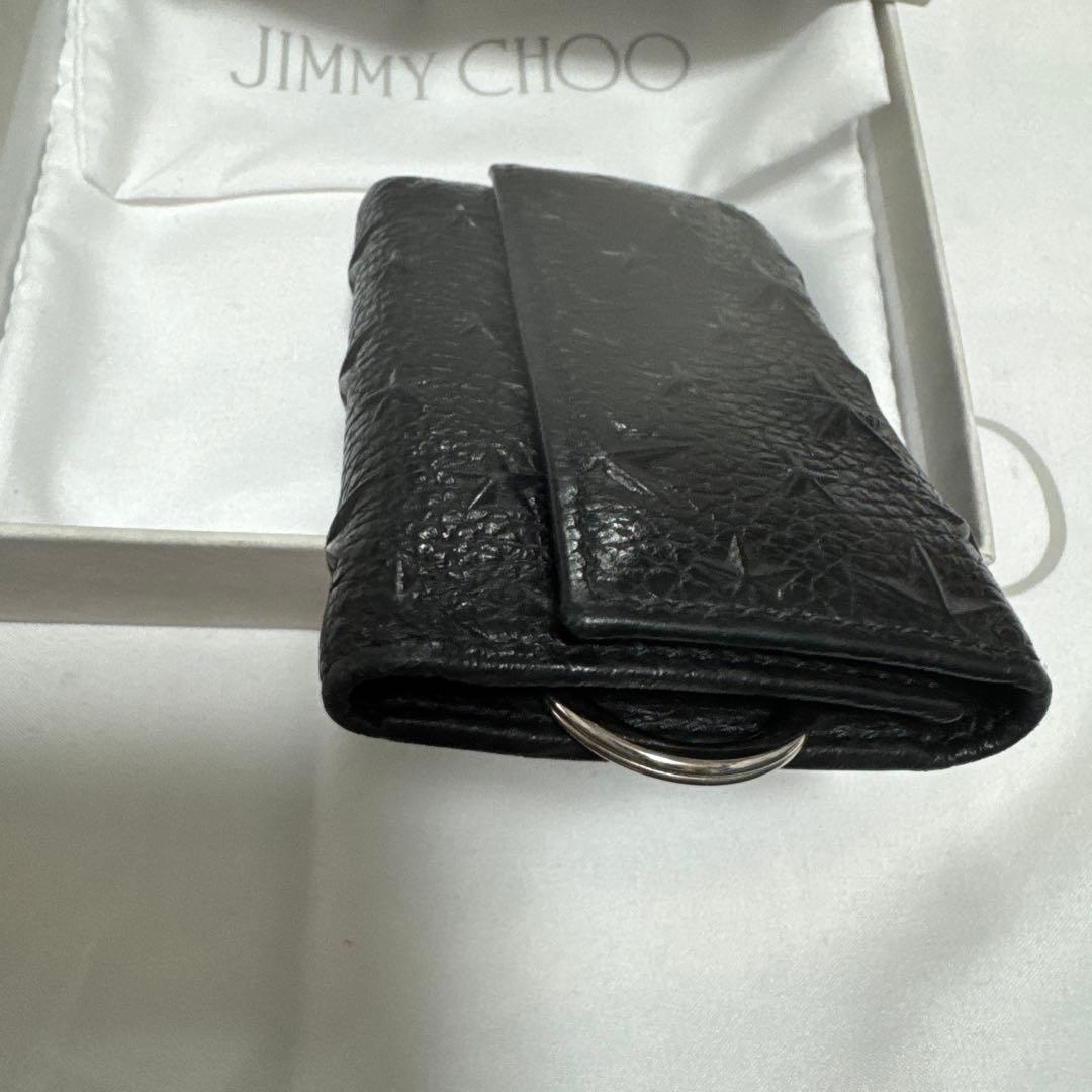 JIMMY CHOO ブラック レザー キーケース