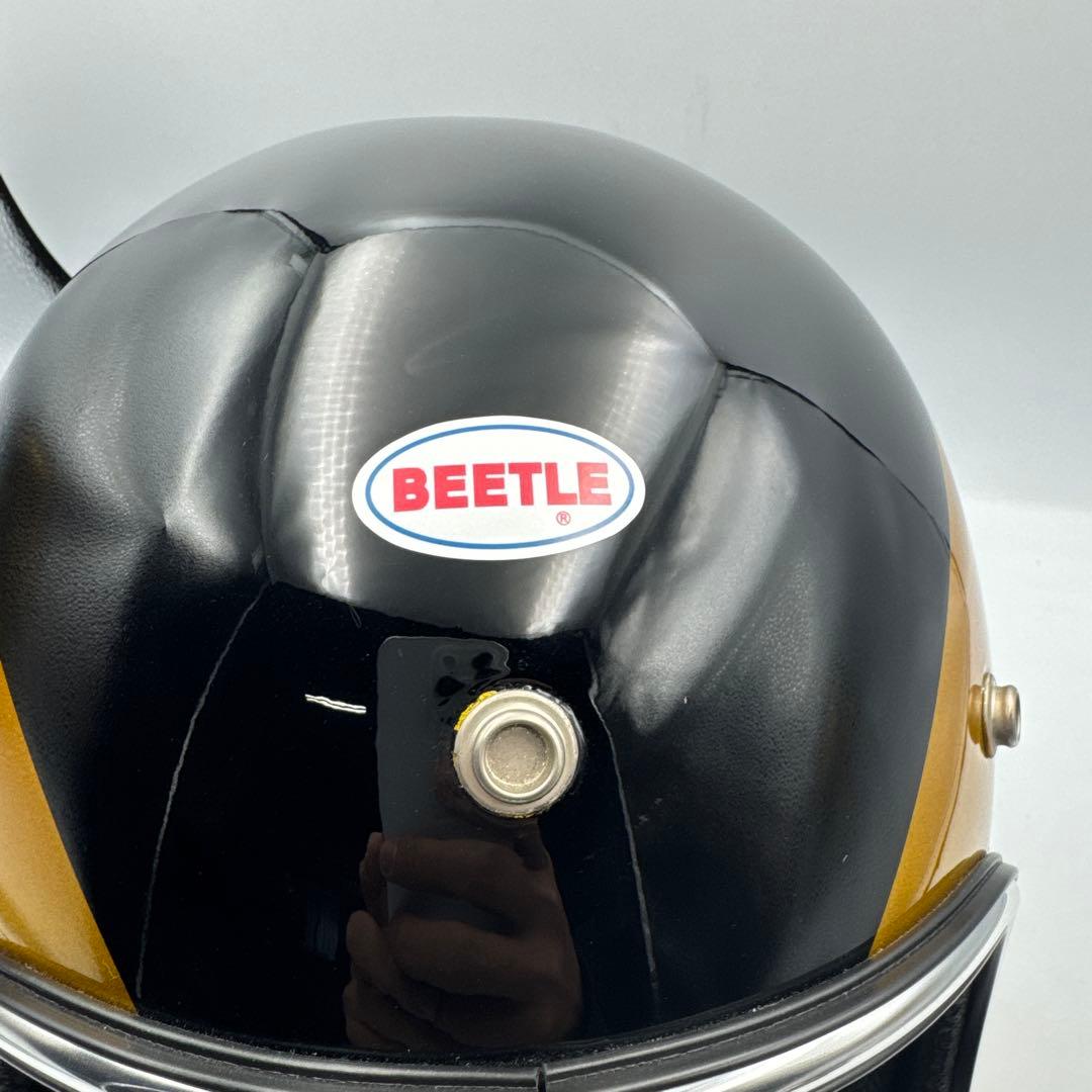 BEETLE ジェットヘルメット ブラック/ゴールド