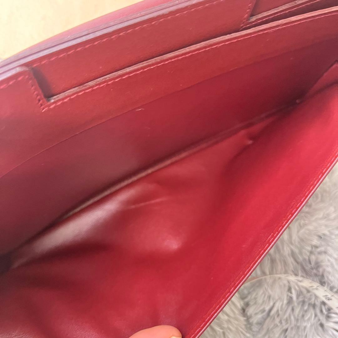 極美品✨カルティエ　クラッチバッグ　28センチ　マストライン　レザーバッグ