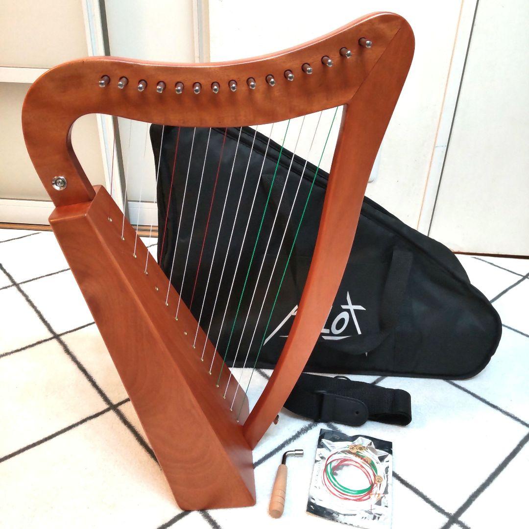 [未使用品]アイリッシュハープ　AKLOT 15弦ハープ