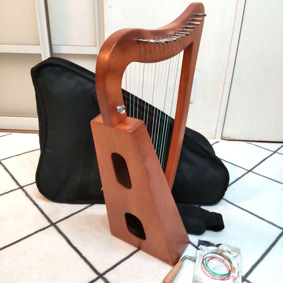 [未使用品]アイリッシュハープ　AKLOT 15弦ハープ