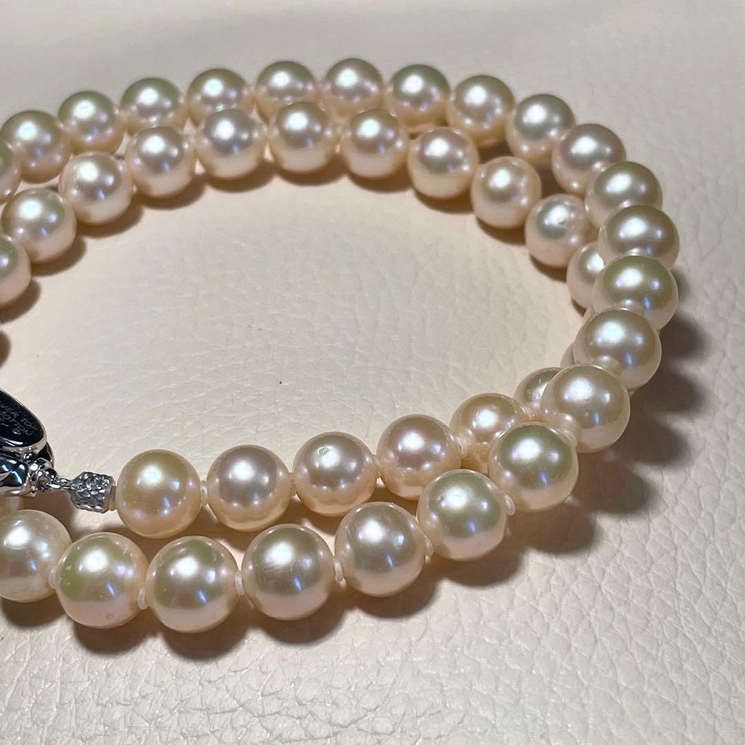 オールクッション✨️ あこや真珠 パール ネックレス 約8.0~8.5mm 本真珠