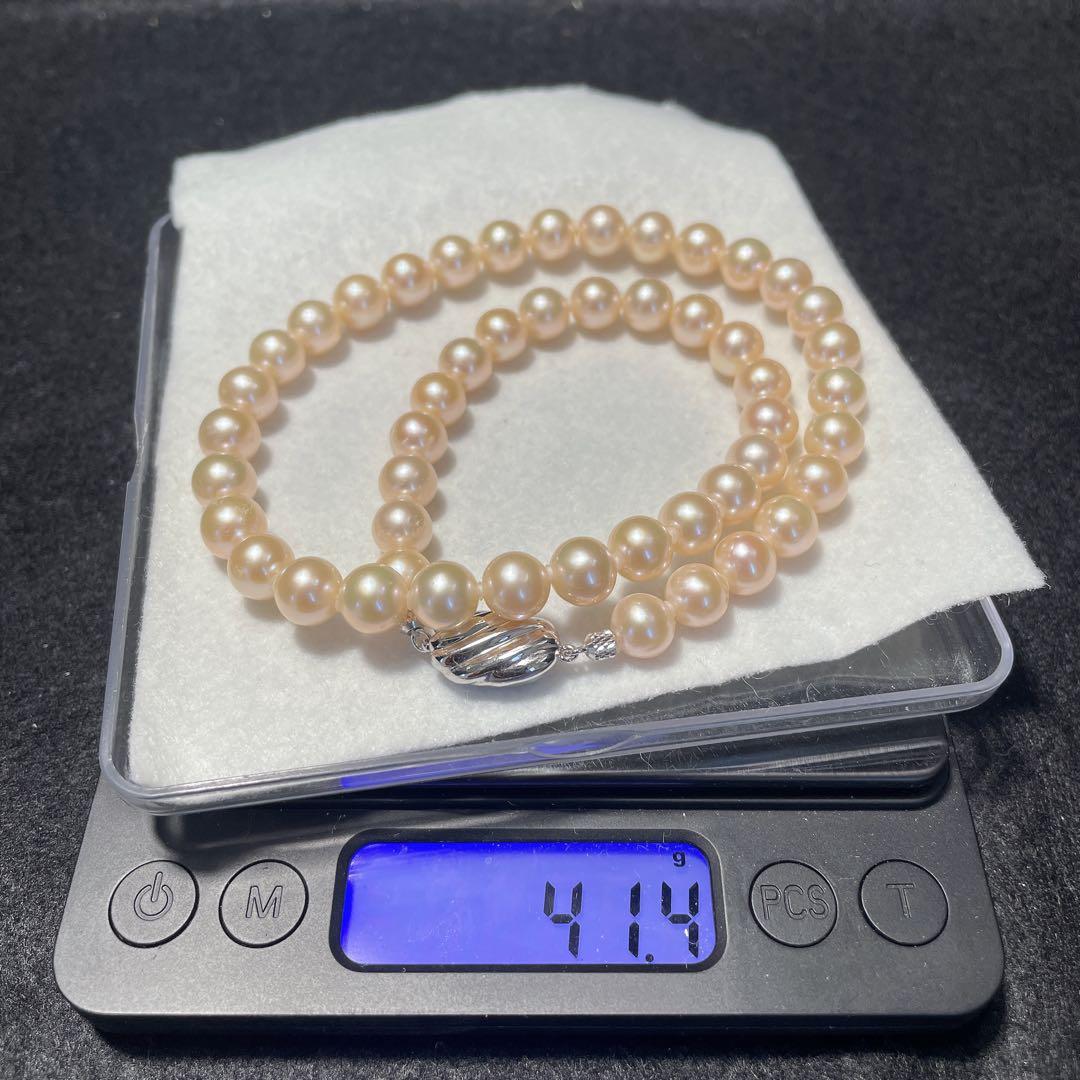 オールクッション✨️ あこや真珠 パール ネックレス 約8.0~8.5mm 本真珠