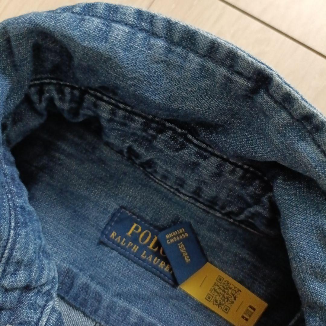 ラルフローレンデニムシャツワンピースロング長袖RALPH LAUREN