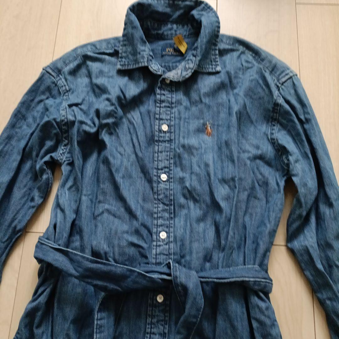 ラルフローレンデニムシャツワンピースロング長袖RALPH LAUREN
