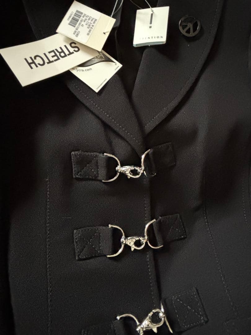 【新品未使用】MOSCHINO JEANSブラック ロングコート