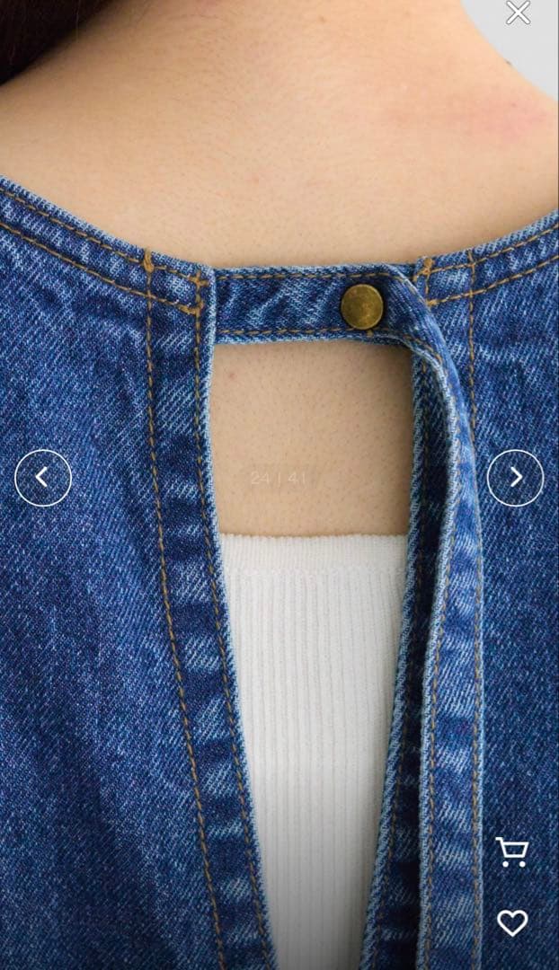 PUAL CE CIN @kokiminitaコーンデニム アメスリサロペット