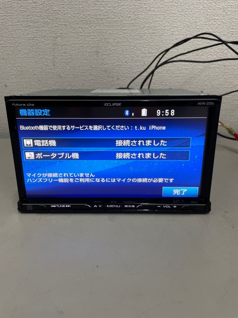 イクリプス◇AVN-Z05i◇フルセグ/CD/DVD/BT/SD
