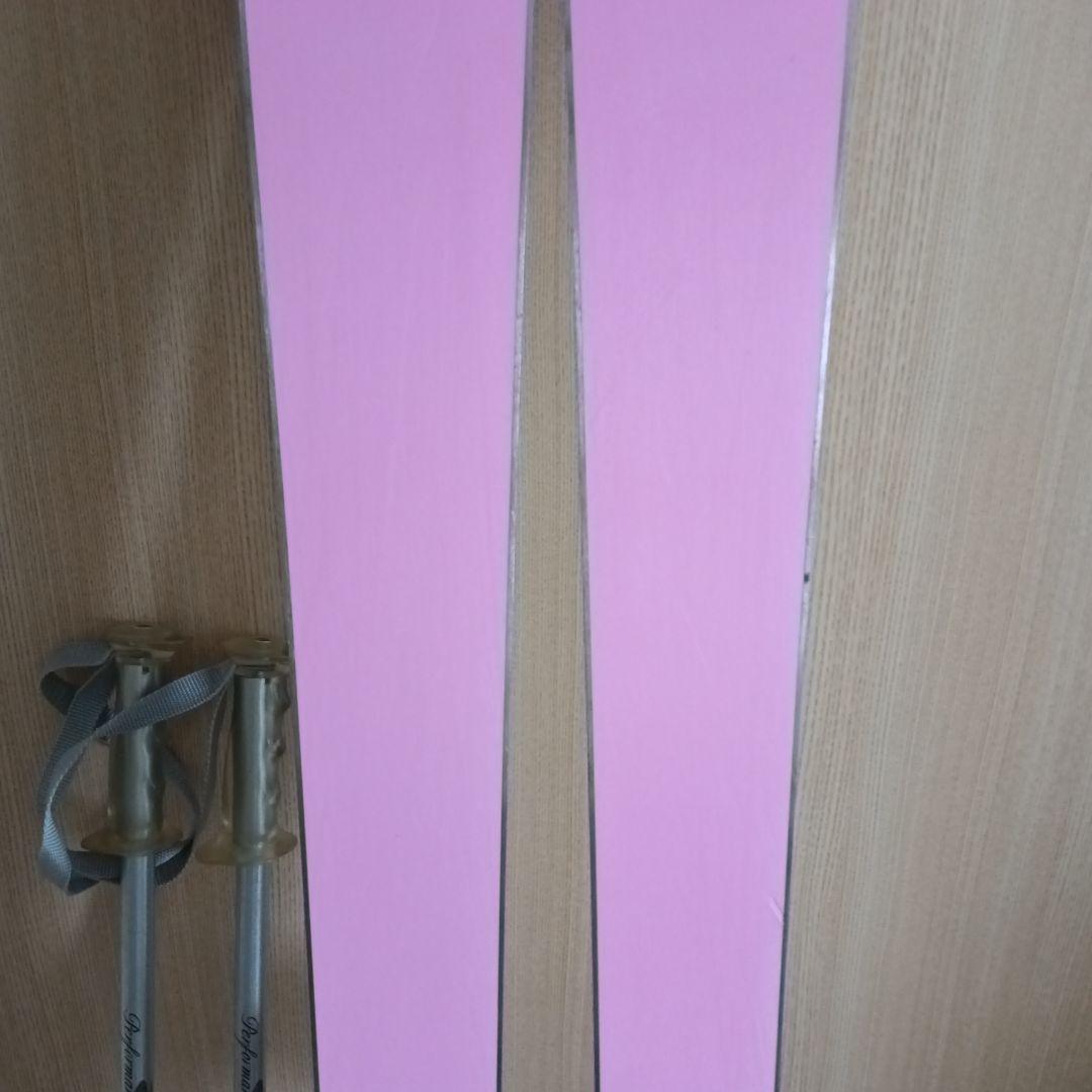 お値下げ♬ スキー板 140㎝・ストック 90㎝　セット