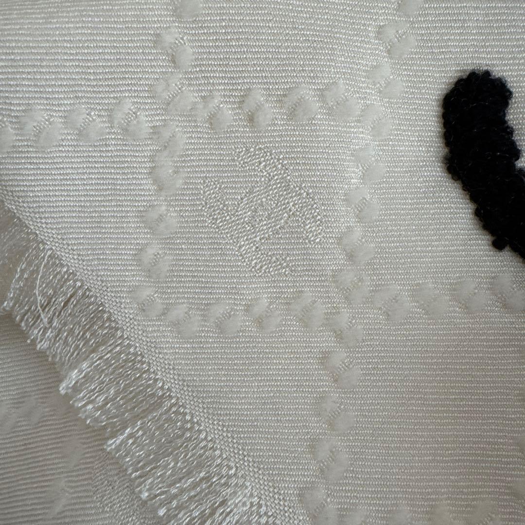 【美品】CHANEL メティエダール ストール ロゴ入り