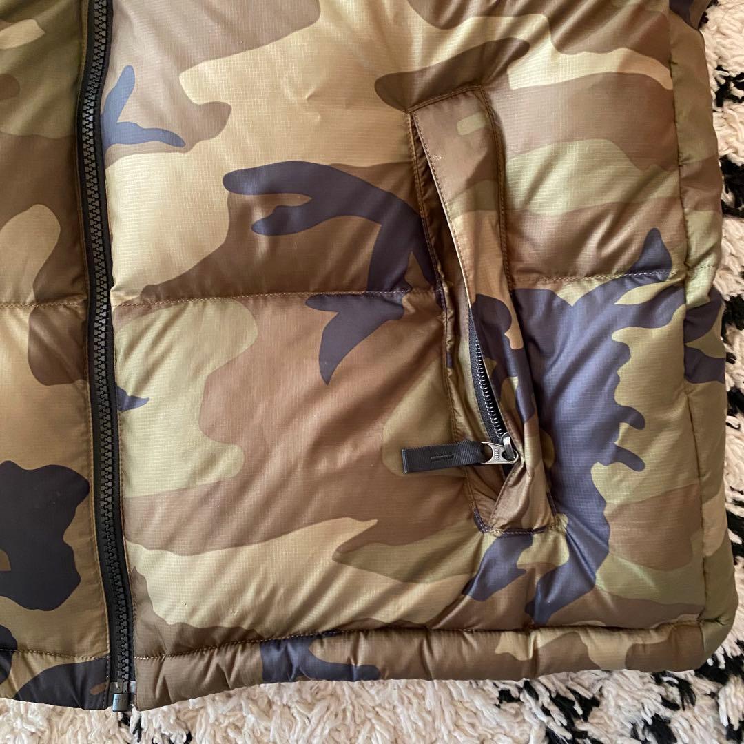 THE NORTH FACE ザノースフェイスヌプシダウンベストXL 迷彩カモ