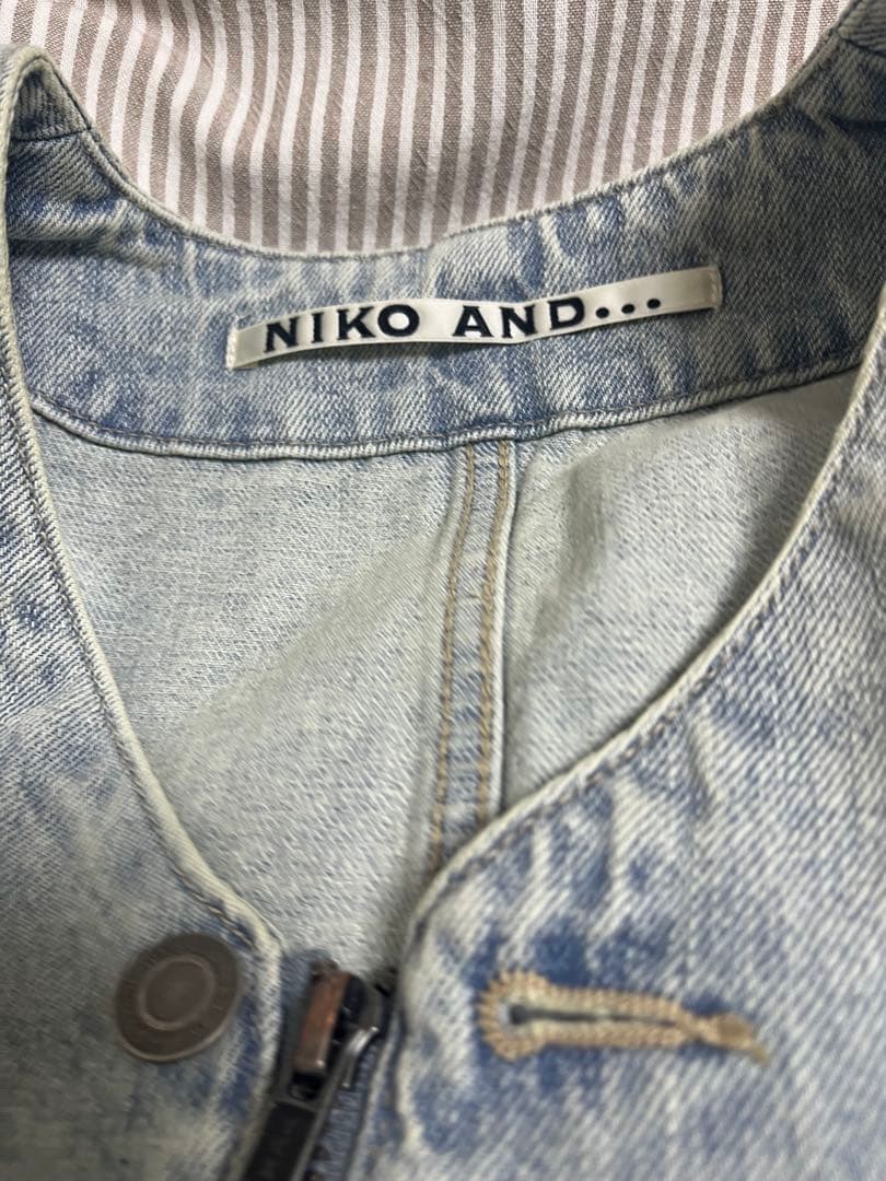 即決！新品タグ付き　niko and リメイクデニムジャケット11500円