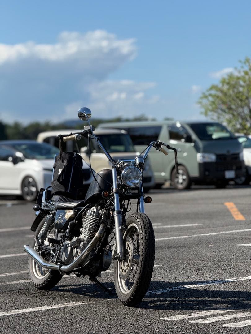 ガレージT＆F SR400　 アップトランペットマフラー ローパスバッフル