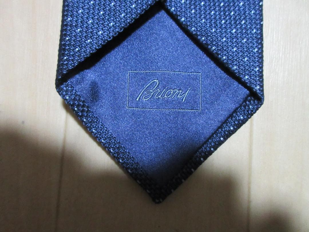 BRIONI ネイビー ネクタイ