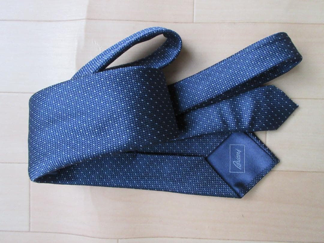BRIONI ネイビー ネクタイ