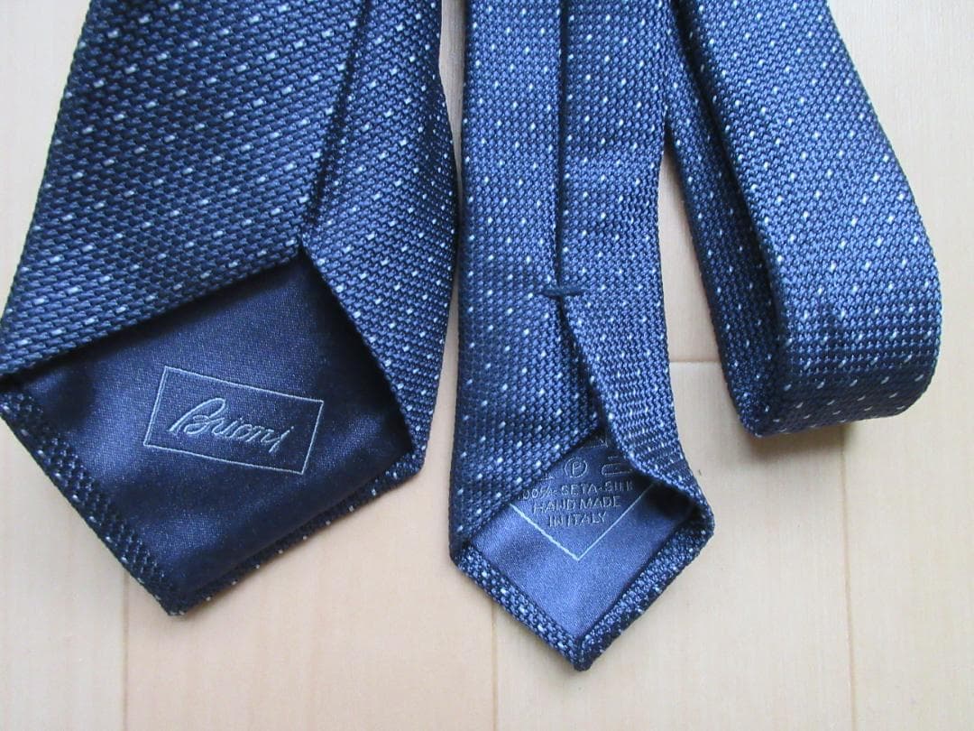 BRIONI ネイビー ネクタイ