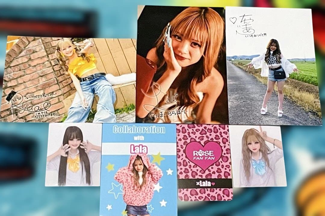 激レア新品♫雑誌KOGYARU卒業生りゅあ　らら　ちゃんもあ　プリシール　写真付