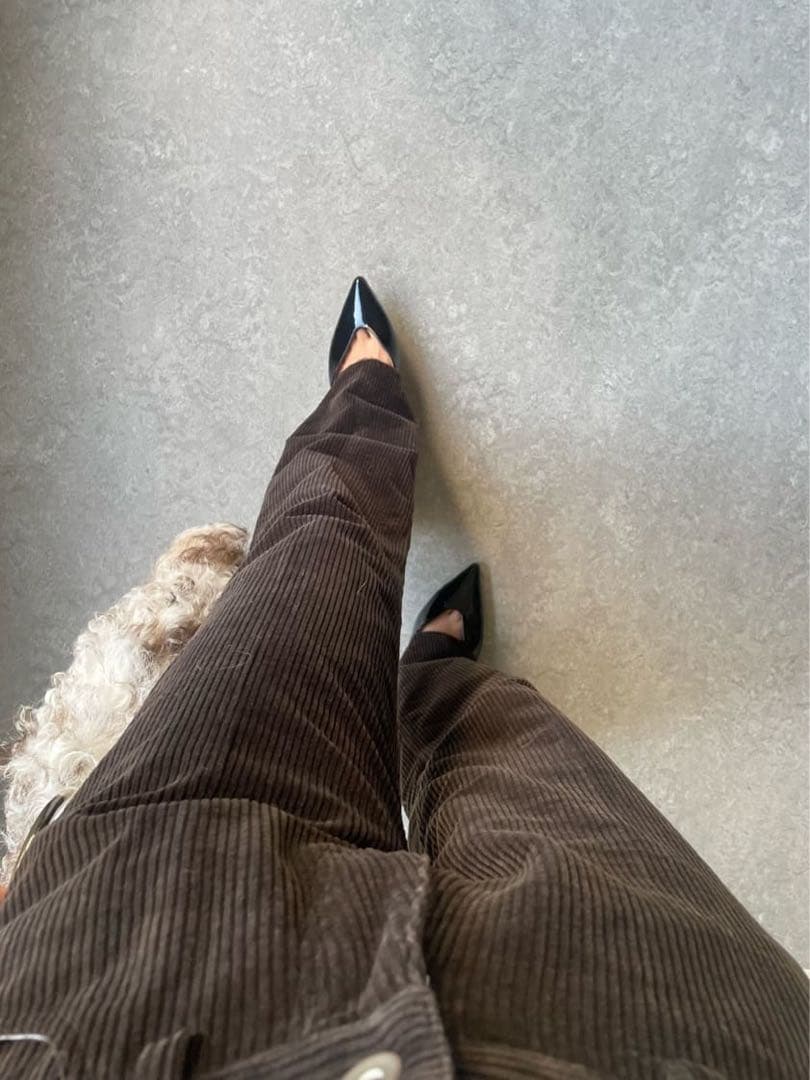 【美品】WhimGazette コーデュロイパンツ　ブラウン38