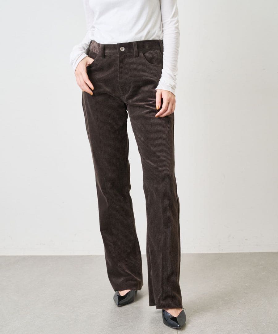 【美品】WhimGazette コーデュロイパンツ　ブラウン38