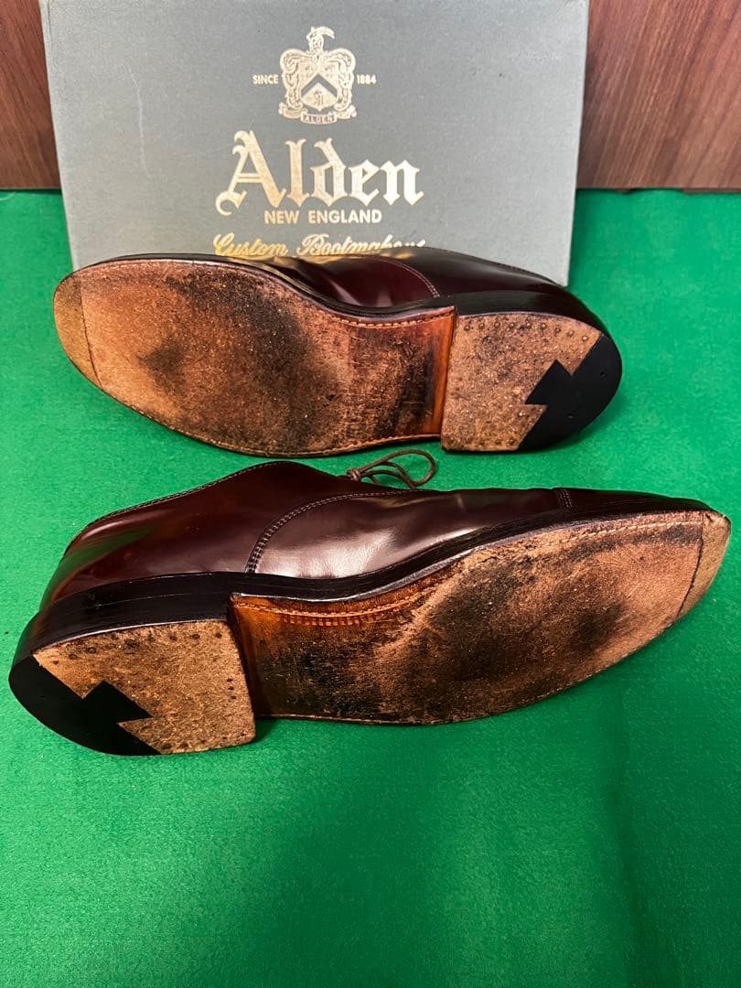 赤*す様 Alden コードバン　ストレートチップ