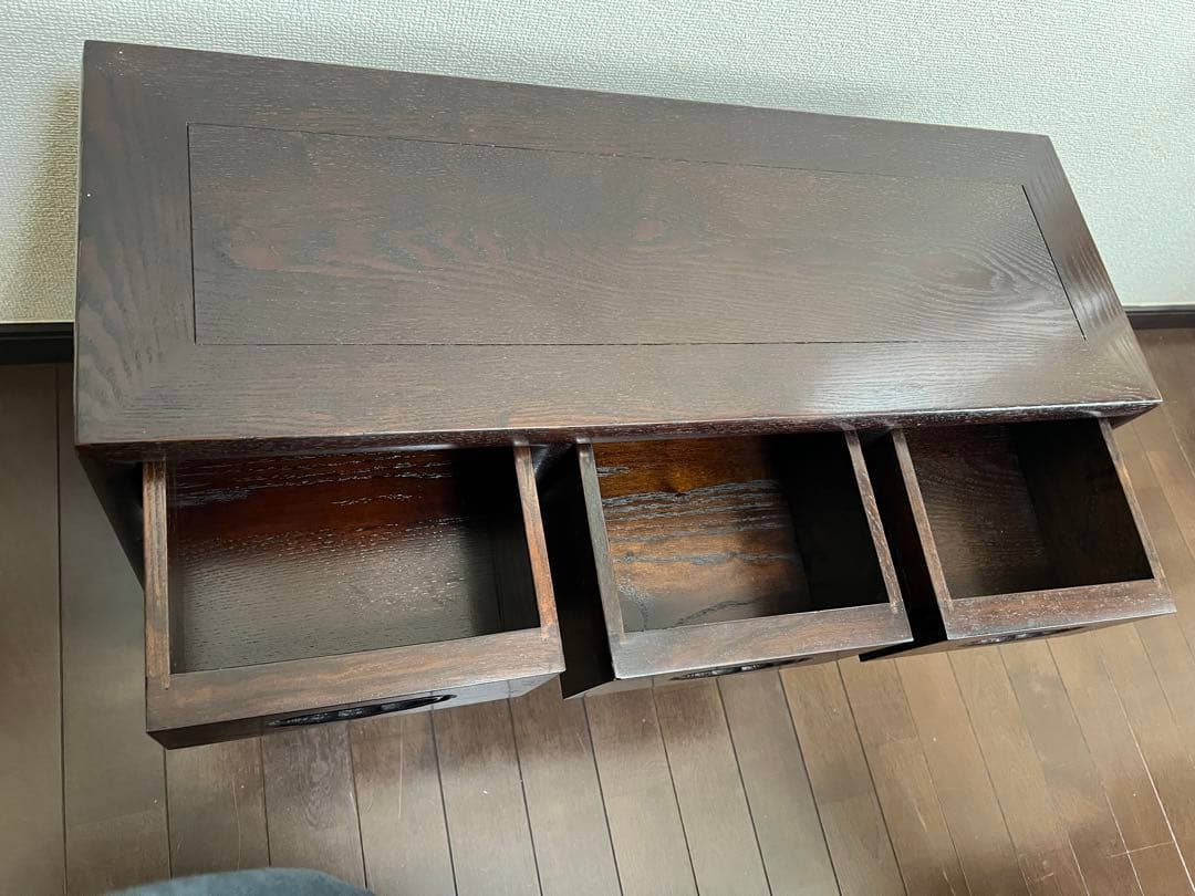 唐木 花梨 無垢材 9個3段 唐木家具 薬棚 薬箪笥 小箪笥 箪笥 和モダン