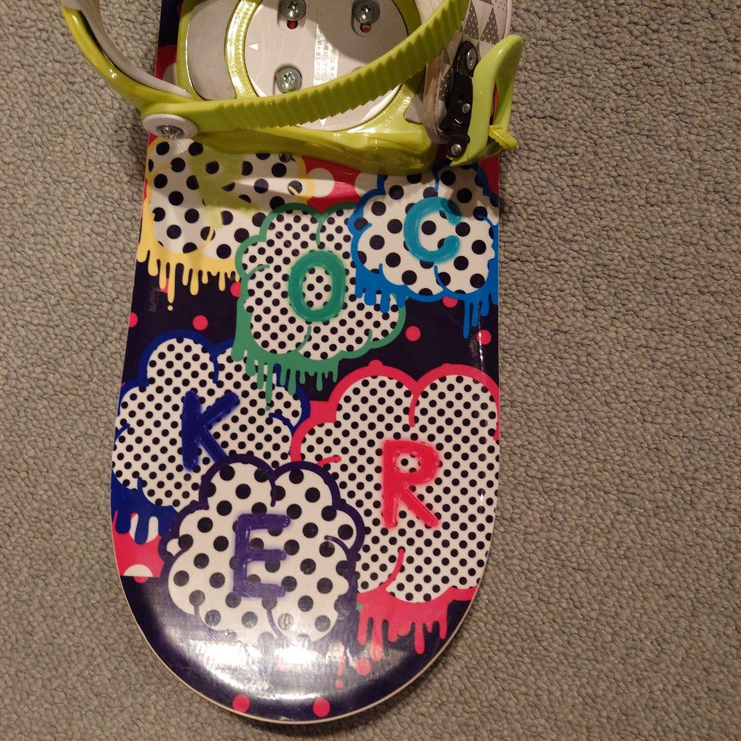 IGNIO キッズ スノーボード3点セット 100cm キスマークブーツ18cm