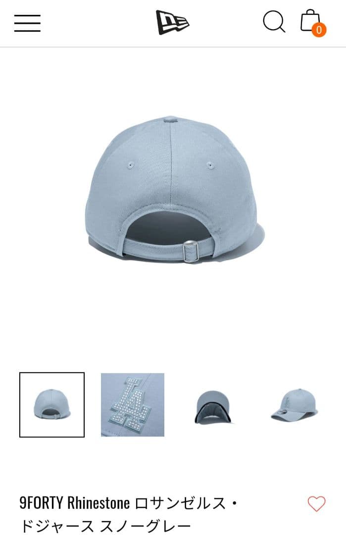 【新品】ニューエラ LAロゴ ラインストーン9FORTY キャップ