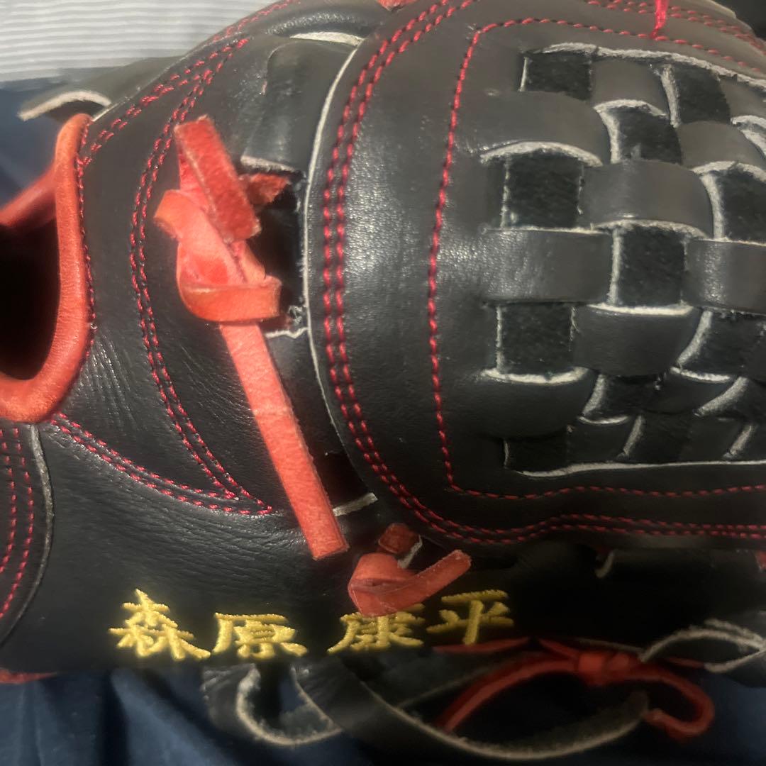 UPSET 野球グローブ 黒/赤